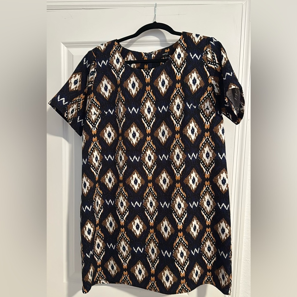 Blue Aztec Dress